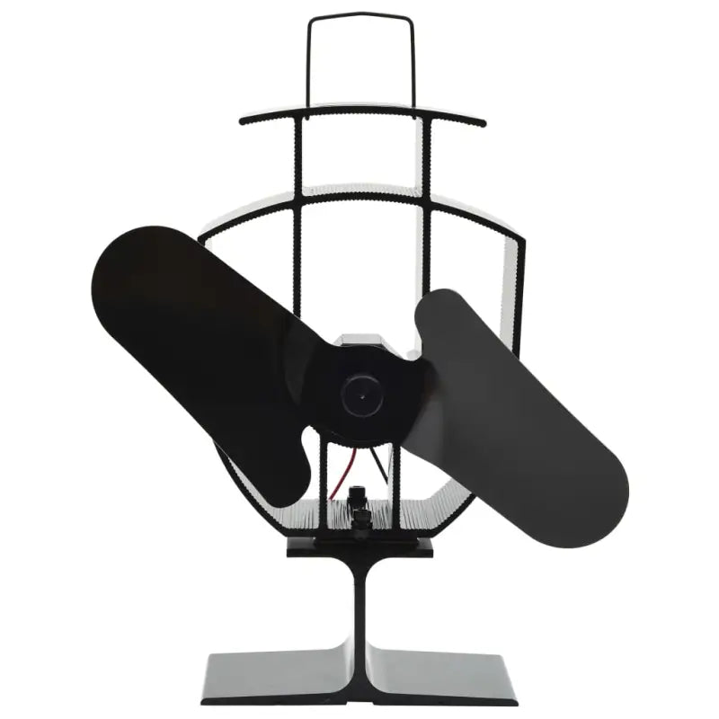 Houtkachel ventilator van geanodiseerd aluminium voor efficiënte verwarming - 21 x 10,5 x 22,5 cm (2 vinnen)