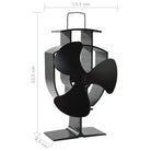 Houtkachel ventilator van geanodiseerd aluminium voor efficiënte verwarming - Ventilatoren voor houtkachel
