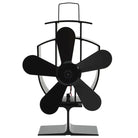 Houtkachel ventilator van geanodiseerd aluminium voor efficiënte verwarming - 16,5 x 8 x 22,5 cm (5 vinnen)
