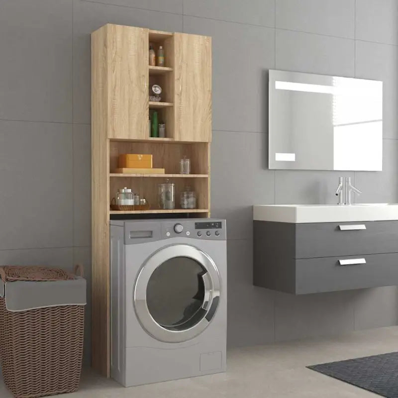 In de badkamer een slimme opbergoplossing voor wasmachines en drogers - Sonoma eiken - Accessoires voor wasmachines &