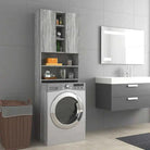 In de badkamer een slimme opbergoplossing voor wasmachines en drogers - Grijs sonoma - Accessoires voor wasmachines &