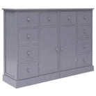 Individuele dressoirs of één set levering bevat in trendy houten design - Grijs / 1 - Dressoirs & buffetkasten