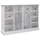 Individuele dressoirs of één set levering bevat in trendy houten design - Antiekgrijs / 1 - Dressoirs & buffetkasten