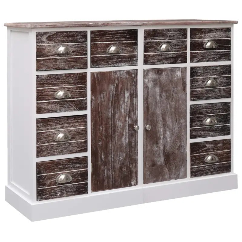Individuele dressoirs of één set levering bevat in trendy houten design - Antiekbruin / 1 - Dressoirs & buffetkasten