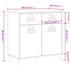 Industrieel dressoir van bewerkt hout voor een duurzame uitstraling - Dressoirs & buffetkasten