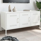 Industrieel houten tv-meubel voor woonkamer of slaapkamer - Wit / 1 - Tv-meubels
