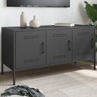 Industrieel houten tv-meubel voor woonkamer of slaapkamer - Zwart / 1 - Tv-meubels