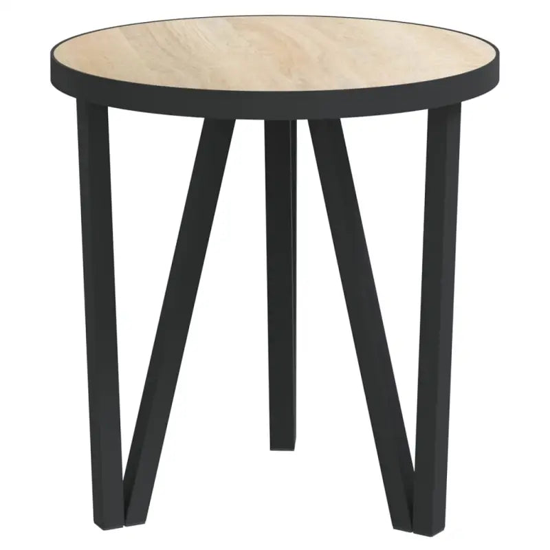 Industriële bijzettafel met gepoedercoat staal en MDF - Bijzettafels