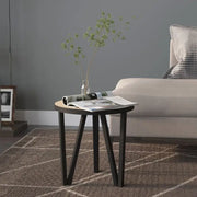 Industriële bijzettafel met gepoedercoat staal en MDF - Bijzettafels