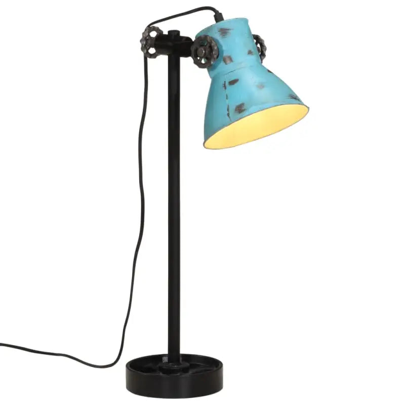 Industriële bureaulamp met E27 fitting en verstelbare lampenkap - Blauw / 1 - Lampen