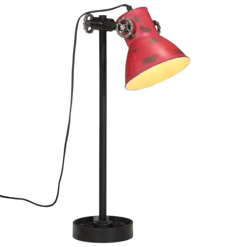 Industriële bureaulamp met E27 fitting en verstelbare lampenkap - Rood / 1 - Lampen