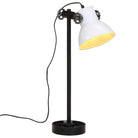 Industriële bureaulamp met E27 fitting en verstelbare lampenkap - Wit / 1 - Lampen