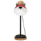 Industriële bureaulamp met massief mangohout en e27 fitting - Lampen