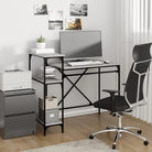 Industriële bureaus in grijs sonoma eiken met bewerkt hout - Grijs sonoma / 105 x 50 x 90 cm - Bureaus