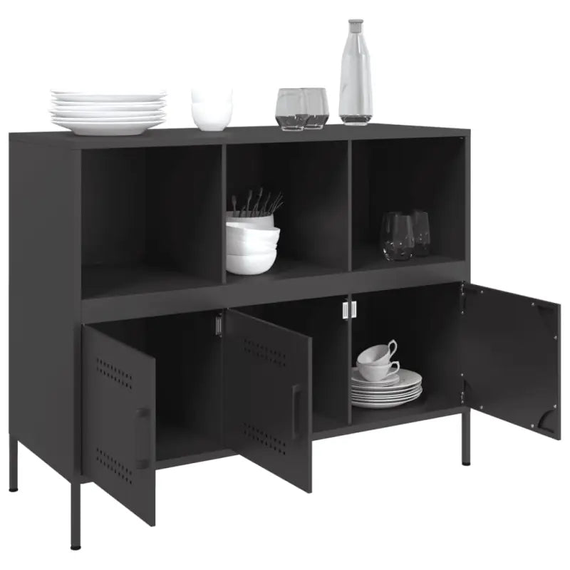 Industriële dressoir met koudgewalst staal en verstelbare schroefpoten - Dressoirs & buffetkasten