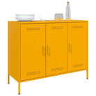 Industriële dressoir met koudgewalst staal en verstelbare schroefpoten - Dressoirs & buffetkasten