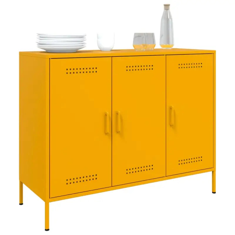 Industriële dressoir met koudgewalst staal en verstelbare schroefpoten - Dressoirs & buffetkasten