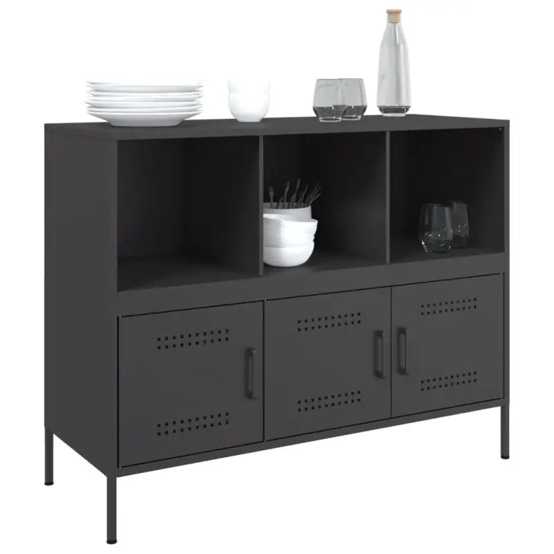 Industriële dressoir met koudgewalst staal en verstelbare schroefpoten - Dressoirs & buffetkasten