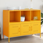 Industriële dressoir met koudgewalst staal en verstelbare schroefpoten - Geel / 1 - Dressoirs & buffetkasten