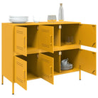 Industriële dressoir met koudgewalst staal en verstelbare schroefpoten - Dressoirs & buffetkasten