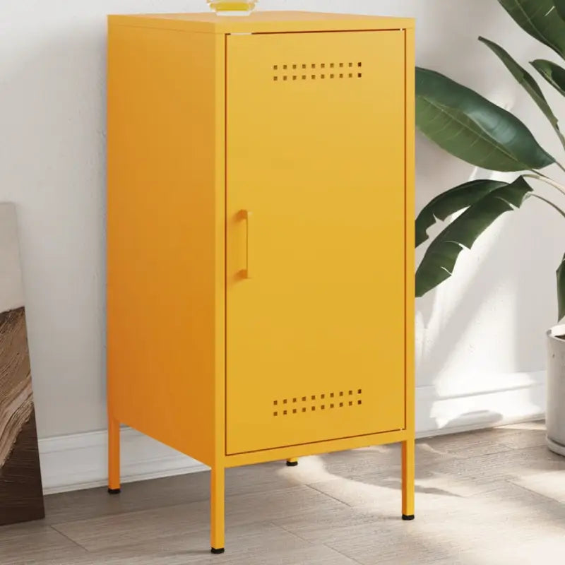 Industriële dressoir met koudgewalst staal en verstelbare schroefpoten - Geel / 1 - Dressoirs & buffetkasten