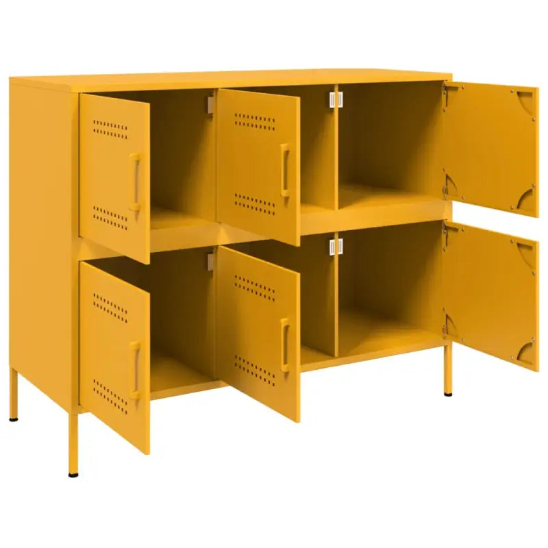 Industriële dressoir met koudgewalst staal en verstelbare schroefpoten - Dressoirs & buffetkasten