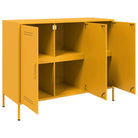 Industriële dressoir met koudgewalst staal en verstelbare schroefpoten - Dressoirs & buffetkasten
