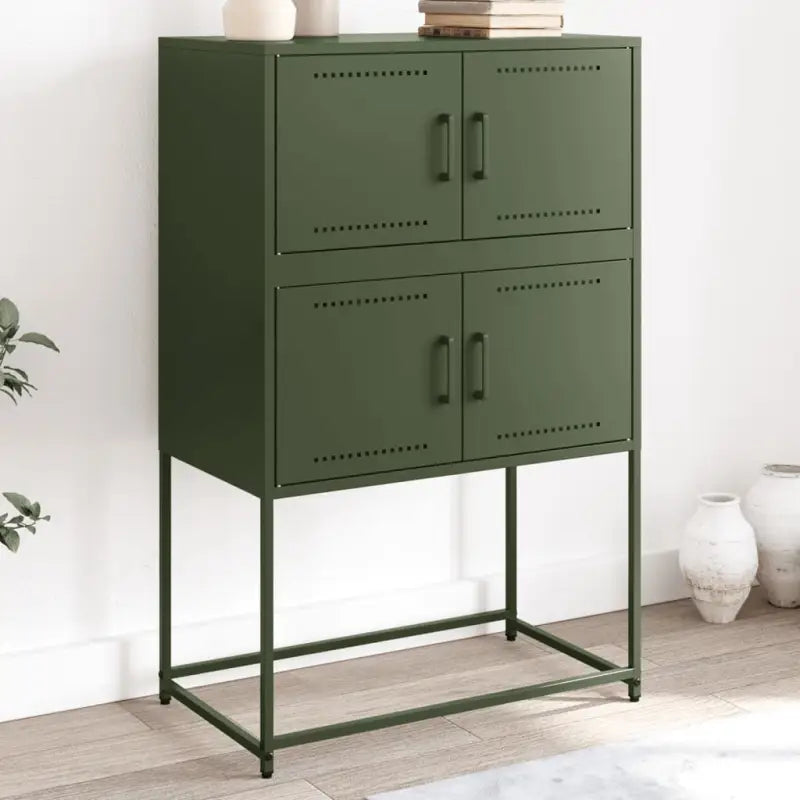 Industriële Dressoir met Robuust Staal voor Woon- en Slaapkamers - Groen / 1 - Dressoirs & buffetkasten