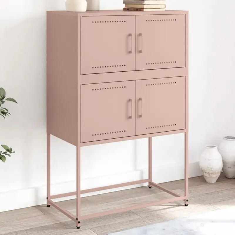 Industriële Dressoir met Robuust Staal voor Woon- en Slaapkamers - Roze / 1 - Dressoirs & buffetkasten