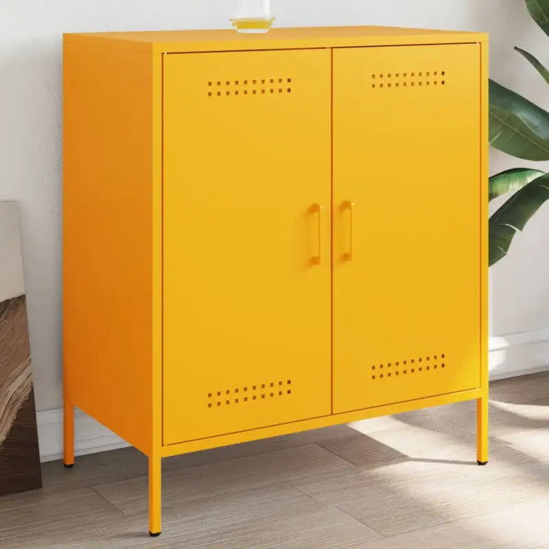 Industriële dressoir met stevig staal voor woon en slaapkamer - Geel / 1 - Dressoirs & buffetkasten