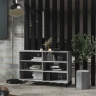 Industriële dressoir van bewerkt hout met metalen poten - Grijs sonoma / 1 - Dressoirs & buffetkasten