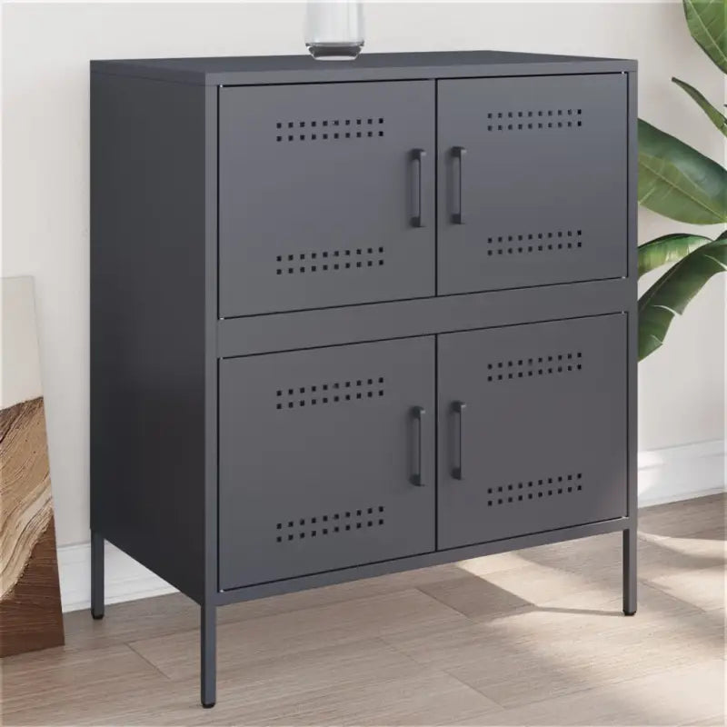 Industriële Dressoir van Robuust Staal voor Woon- of Slaapkamer - Antraciet / 1 - Dressoirs & buffetkasten