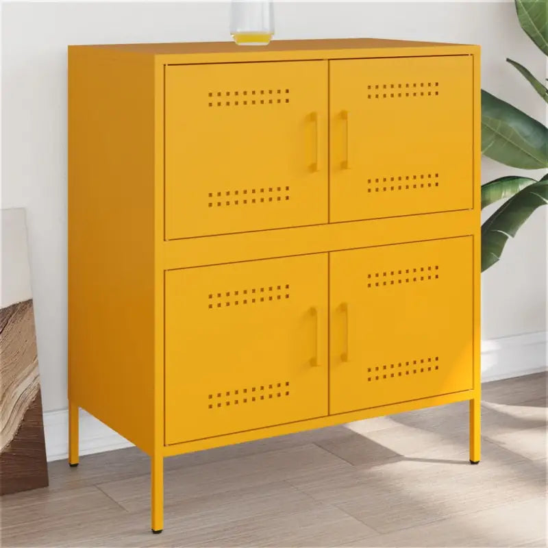 Industriële Dressoir van Robuust Staal voor Woon- of Slaapkamer - Geel / 1 - Dressoirs & buffetkasten