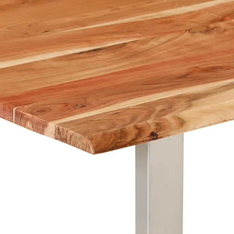 Industriële eettafel van massief acaciahout voor stijlvolle eetkamers - Eettafels
