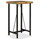 Industriële eettafel van massief gerecycled hout voor je keuken of eetkamer - Bruin / 60 x 60 x 107 cm / 1 - Eettafels