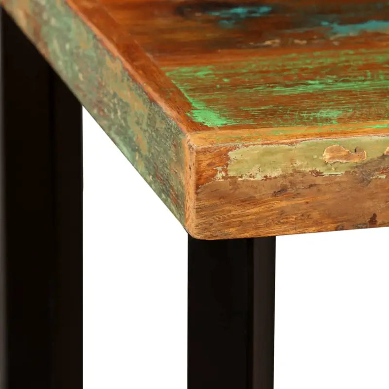 Industriële eettafel van massief gerecycled hout voor je keuken of eetkamer - Eettafels
