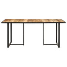 Industriële eettafel van massief mangohout voor een robuuste look - Eettafels