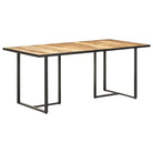 Industriële eettafel van massief mangohout voor een robuuste look - Eettafels
