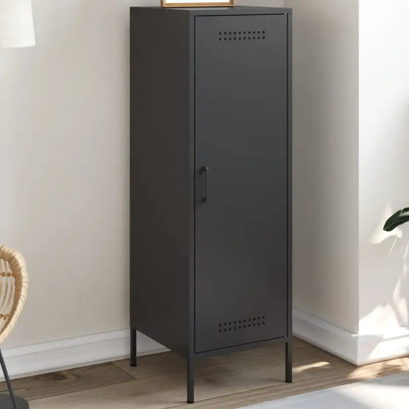 Industriële hoge kast voor woon- en slaapkamer interieur - Zwart / 1 - Dressoirs & buffetkasten