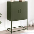 Industriële hoge kast voor woon- of slaapkamer met robuust staal - Groen / 1 - Dressoirs & buffetkasten