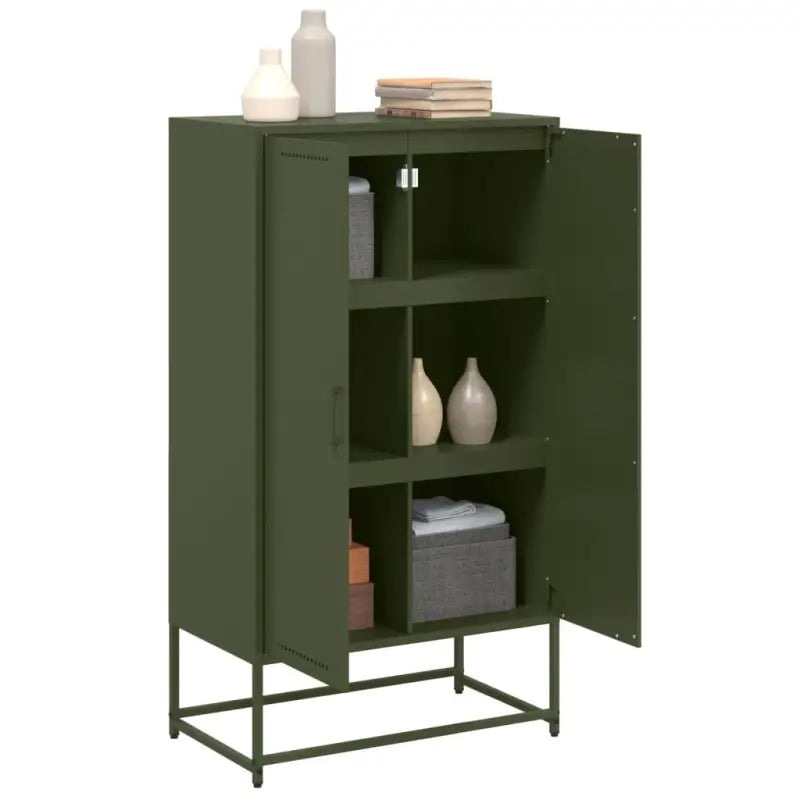 Industriële hoge kast voor woonkamer en slaapkamer van robuust staal - Dressoirs & buffetkasten