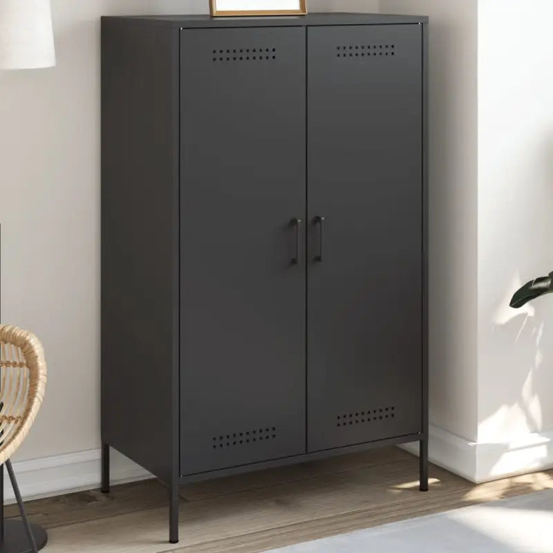 Industriële hoge kast voor woonkamer of slaapkamer van stevig staal - Dressoirs & buffetkasten
