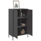 Industriële hoge kast voor woonkamer of slaapkamer van stevig staal - Dressoirs & buffetkasten