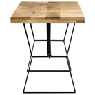 Industriële houten bankje voor keuken en eettafel van massief mangohout - Bruin / 110 cm - Keuken- & eettafelbanken