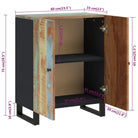 Industriële houten dressoir van massief gerecycled hout - 1 / massief gerecycled hout - Dressoirs & buffetkasten