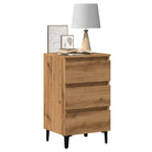 Industriële nachtkastjes met metalen poten voor een chique interieur - artisanaal eikenkleurig / 1 - Nachtkastjes