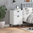 Industriële nachtkastjes van bewerkt hout voor een trendy interieur - Nachtkastjes