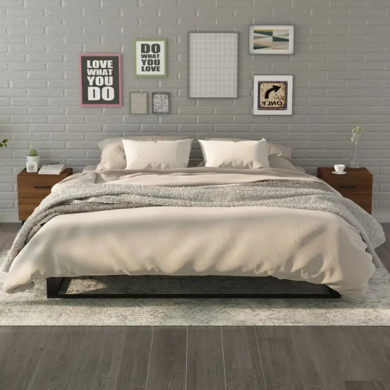 Industriële nachtkastjes van hoogwaardig bewerkt hout - Nachtkastjes