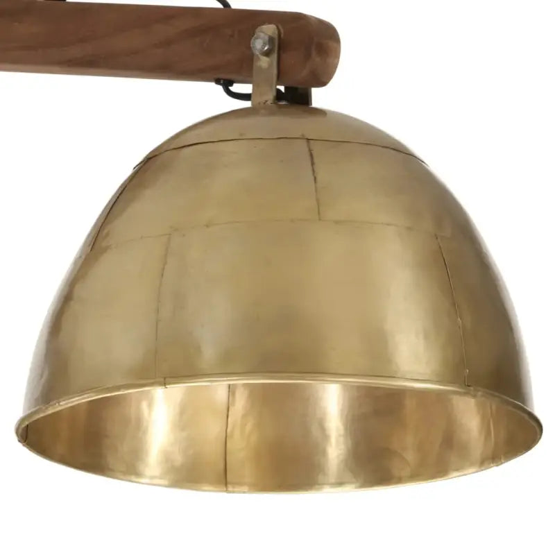 Industriële plafondlamp met massief mangohout en E27 fitting - Lampen
