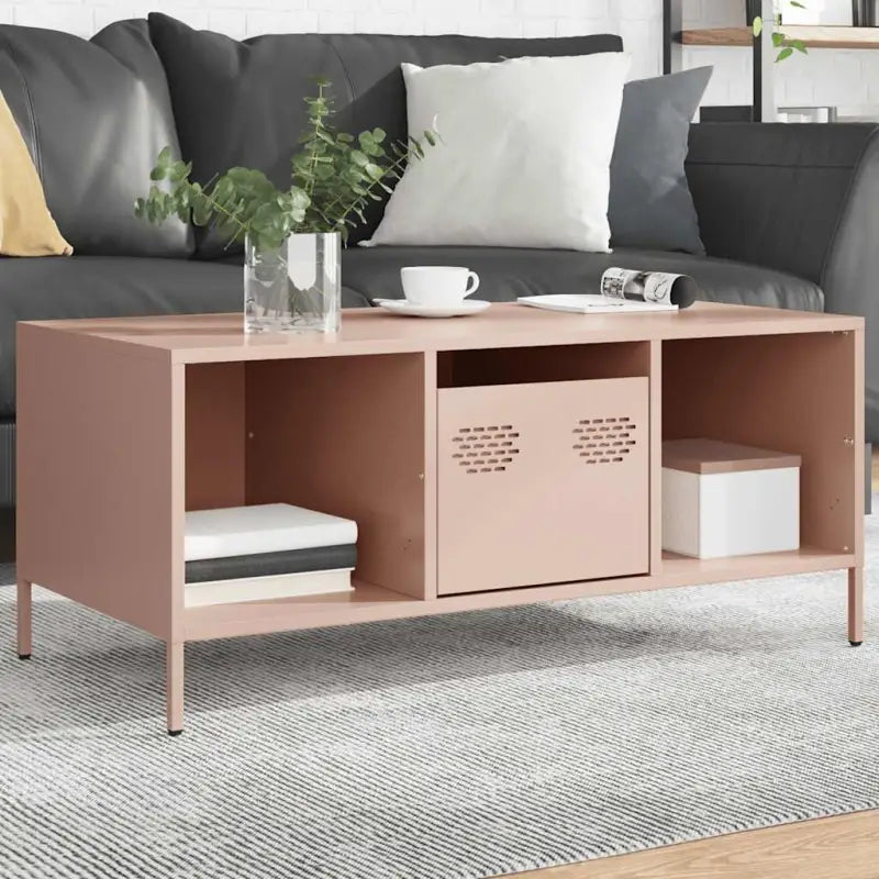 Industriële salontafel met koudgewalst staal en verstelbare schroefpoten - Salontafels